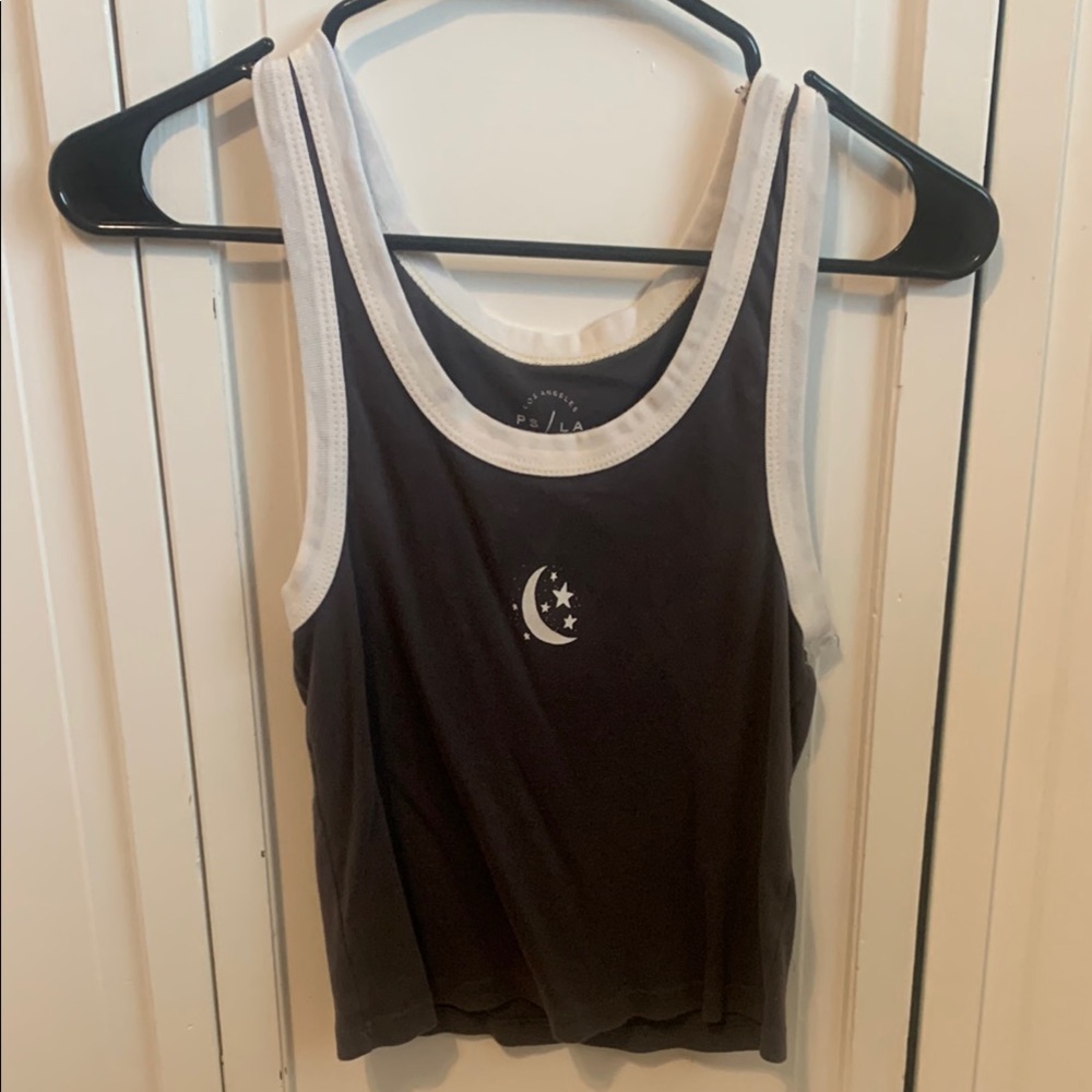 Women's Black and White Tank Top